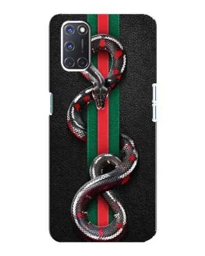 Чохол для OPPO A92 з картинкою «Gucci — змія на смузі» Чохол для OPPO A92 з картинкою «Gucci — змія на смузі»