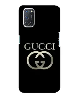 Чохол для OPPO A92 з картинкою «Gucci — золото на чорному»