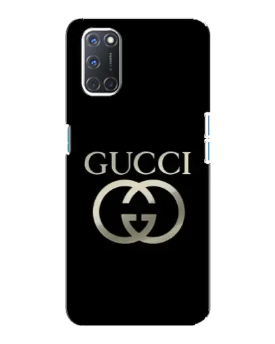 Чохол для OPPO A92 з картинкою «Gucci — золото на чорному» Чохол для OPPO A92 з картинкою «Gucci — золото на чорному»