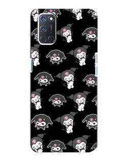 Чохол для OPPO A92 з картинкою «Чорний паттерн Kuromi»