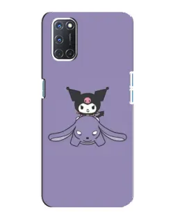 Чохол для OPPO A92 з картинкою «Kuromi на ліловому фоні»