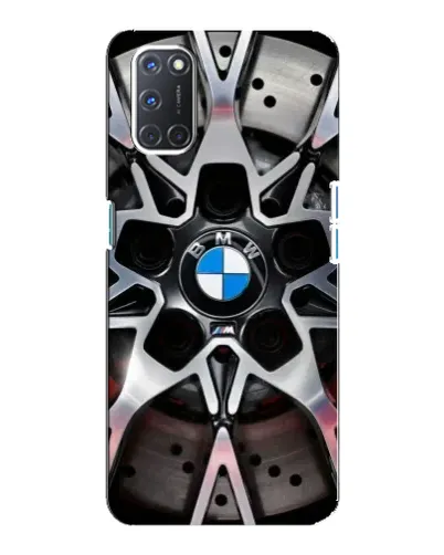Чехол для OPPO A92 с картинкой «BMW — деталь диска»