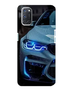 Чехол для OPPO A92 с картинкой «Взгляд BMW с синими фарами» Чехол для OPPO A92 с картинкой «Взгляд BMW с синими фарами»