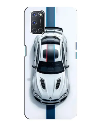 Чехол для OPPO A92 с картинкой «Вид сверху — BMW M»
