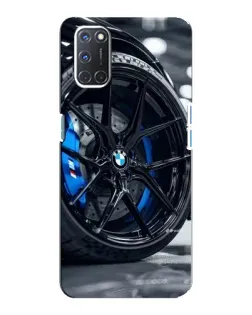 Чехол для OPPO A92 с картинкой «Колесо BMW вблизи»
