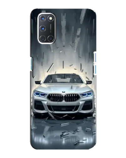 Чехол для OPPO A92 с картинкой «BMW в свете фар»