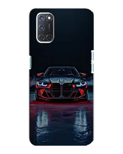 Чехол для OPPO A92 с картинкой «BMW на мокрой дороге»