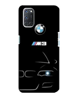 Чехол для OPPO A92 с картинкой «Минималистичный принт BMW M3»