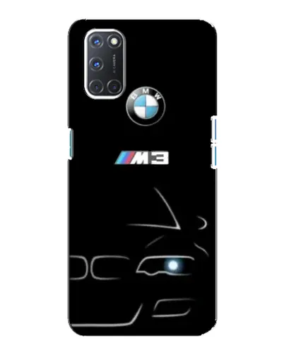 Чехол для OPPO A92 с картинкой «Минималистичный принт BMW M3»