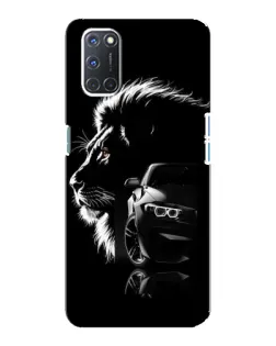 Чехол для OPPO A92 с картинкой «BMW и лев»