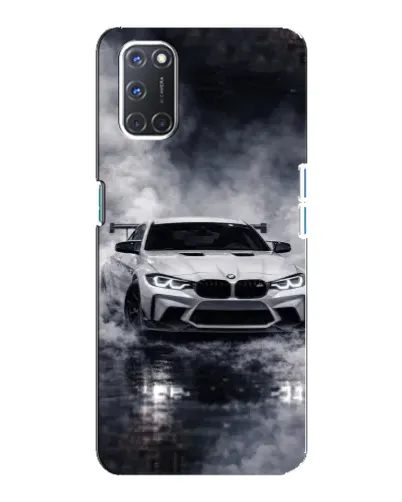 Чехол для OPPO A92 с картинкой «BMW сквозь туман»