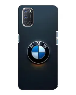 Чехол для OPPO A92 с картинкой «Логотип BMW — минимализм»