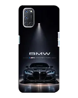Чехол для OPPO A92 с картинкой «BMW сквозь ночной город»