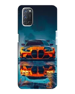 Чехол для OPPO A92 с картинкой «BMW — золотая эмблема»