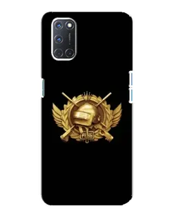 Чохол для OPPO A92 з картинкою «PUBG — помаранчевий градієнт»