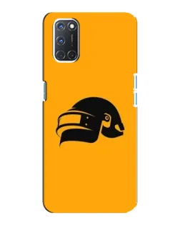 Чехол для OPPO A92 с картинкой «PUBG — золотой шлем»
