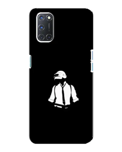 Чехол для OPPO A92 с картинкой «PUBG — белый шлем» Чехол для OPPO A92 с картинкой «PUBG — белый шлем»