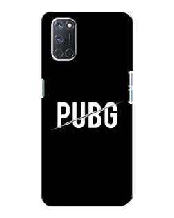 Чехол для OPPO A92 с картинкой «PUBG — белый логотип»