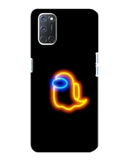 Чохол для OPPO A92 з картинкою «Among Us неонове сяйво»