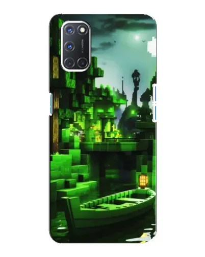 Чохол для OPPO A92 з картинкою «Minecraft лісовий пейзаж»