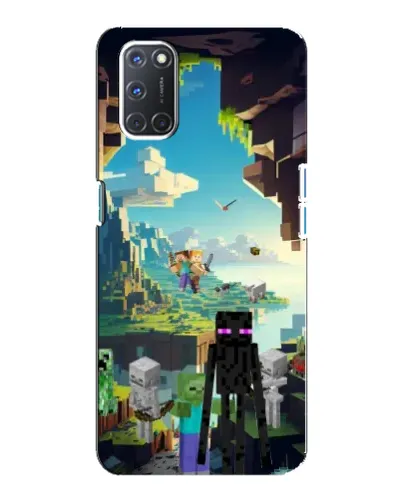 Чохол для OPPO A92 з картинкою «Ендермен у лісі»