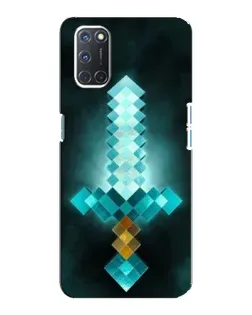 Чохол для OPPO A92 з картинкою «Алмазний меч неон»
