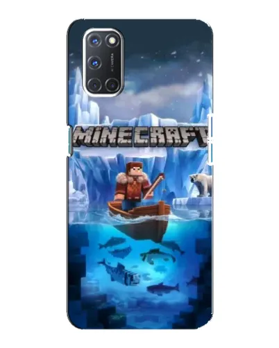 Чохол для OPPO A92 з картинкою «Minecraft льодянийсвіт»