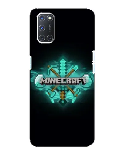 Чохол для OPPO A92 з картинкою «Minecraft Diamond лого»