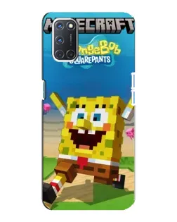 Чохол для OPPO A92 з картинкою «Губка Боб Minecraft» Чохол для OPPO A92 з картинкою «Губка Боб Minecraft»