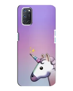 Чехол для OPPO A92 с картинкой «Единорог градиент»
