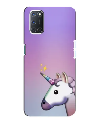 Чехол для OPPO A92 с картинкой «Единорог градиент»