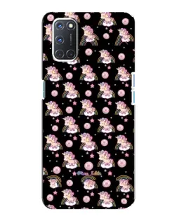 Чехол для OPPO A92 с картинкой «Magic Unicorn паттерн»