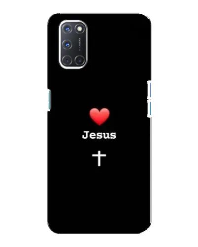 Чохол для OPPO A92 з картинкою «Серце - Jesus»