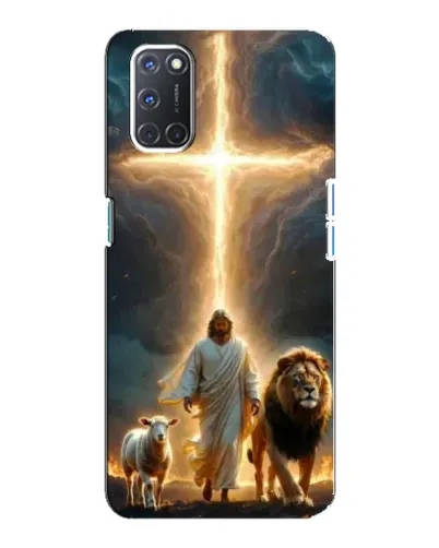 Чохол для OPPO A92 з картинкою «Лев Юди та Світло»