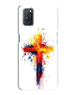 Чохол для OPPO A92 з картинкою «Акварельний хрест»