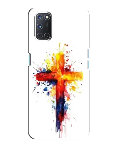 Чохол для OPPO A92 з картинкою «Акварельний хрест»