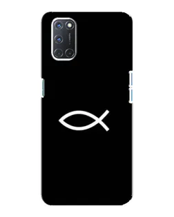 Чохол для OPPO A92 з картинкою «Символ риби Jesus» Чохол для OPPO A92 з картинкою «Символ риби Jesus»