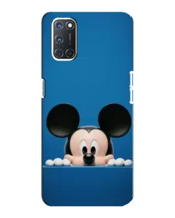 Чехол для OPPO A92 с картинкой «Микки выглядывает»