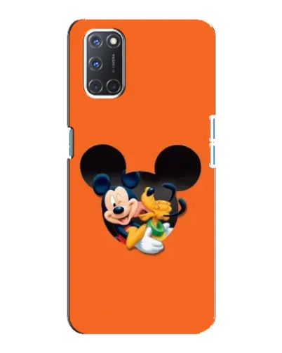 Чехол для OPPO A92 с картинкой «Сердце Микки Минни» Чехол для OPPO A92 с картинкой «Сердце Микки Минни»