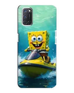 Чехол для OPPO A92 с картинкой «Спанч Боб на гидроцикле» Чехол для OPPO A92 с картинкой «Спанч Боб на гидроцикле»