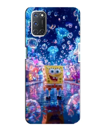 Чехол для OPPO A92 с картинкой «Неоновый океан»