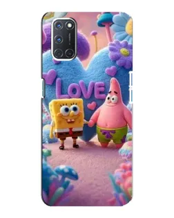 Чехол для OPPO A92 с картинкой «Губка Боб Патрик»