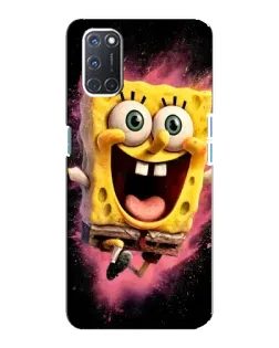 Чехол для OPPO A92 с картинкой «Взрывной Спанч Боб»