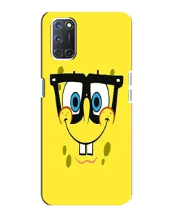 Чехол для OPPO A92 с картинкой «Минималистичный Спанч Боб»