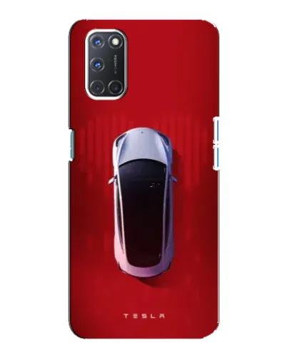 Чехол для OPPO A92 с картинкой «Tesla Top View»