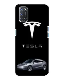 Чехол для OPPO A92 с картинкой «Tesla Model Y»