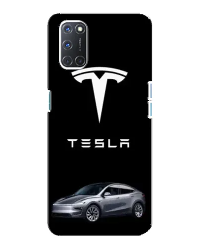 Чехол для OPPO A92 с картинкой «Tesla Model Y»