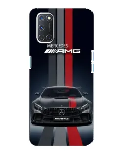 Чехол для OPPO A92 с картинкой «Mercedes — белый карбон» Чехол для OPPO A92 с картинкой «Mercedes — белый карбон»