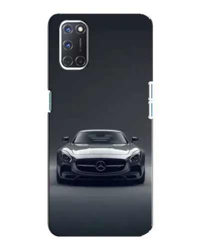 Чехол для OPPO A92 с картинкой «Mercedes на черном»