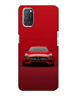 Чехол для OPPO A92 с картинкой «Красный Mercedes AMG»